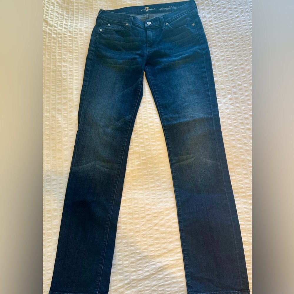 7 For All Mankind Indigo Denim Jeans